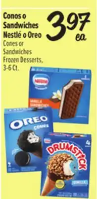 El Super Nestlé o Oreo Cones or Sandwiches Frozen Desserts offer