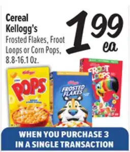 El Super Kellogg's Frosted Flakes, Froot Loops or Corn Pops offer