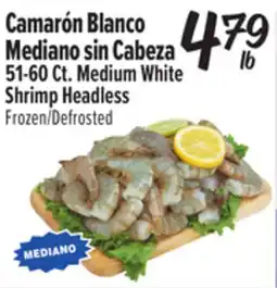 El Super 51-60 Ct. Medium White Shrimp Headless offer