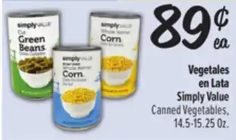 El Super Simply Value Canned Vegetables offer