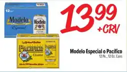 El Super Modelo Especial o Pacífico offer