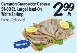 El Super Large Head-On White Shrimp offer