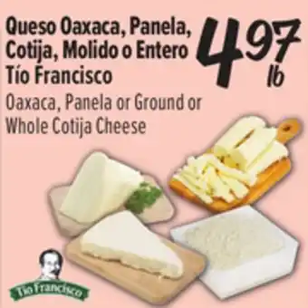El Super Oaxaca, Panela or Ground or Whole Cotija Cheese offer
