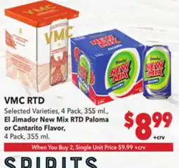 Vallarta Supermarkets VMC RTD offer