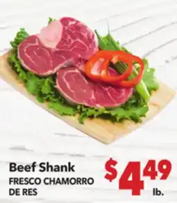 Vallarta Supermarkets Beef Shank / FRESCO CHAMORRO DE RES offer