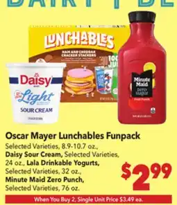 Vallarta Supermarkets Oscar Mayer Lunchables Funpack offer