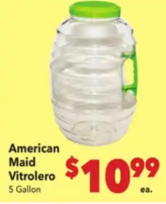 Vallarta Supermarkets American Maid Vitrolero offer