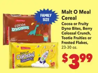 Vallarta Supermarkets Malt O Meal Cereal offer