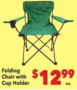 Vallarta Supermarkets Folding Chair with Cup Holder offer
