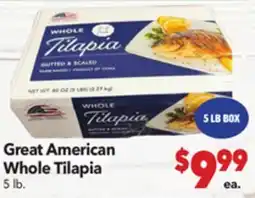 Vallarta Supermarkets Great American Whole Tilapia offer