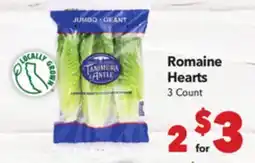 Vallarta Supermarkets Romaine Hearts offer