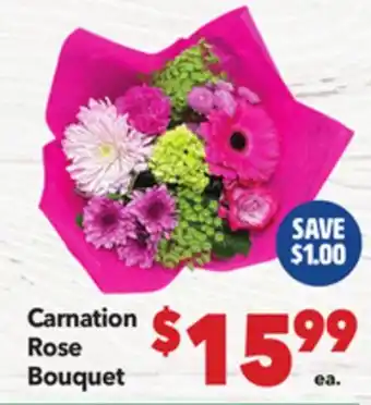 Vallarta Supermarkets Carnation Rose Bouquet offer