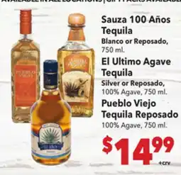 Vallarta Supermarkets Sauza 100 Años Tequila offer
