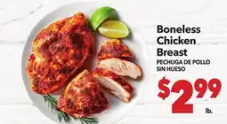 Vallarta Supermarkets Boneless Chicken Breast / PECHUGA DE POLLO SIN HUESO offer