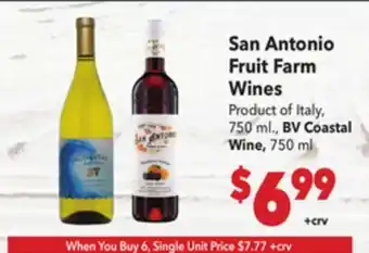 Vallarta Supermarkets San Antonio Fruit Farm Wines offer