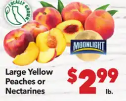 Vallarta Supermarkets Large Yellow Peaches or Nectarines offer