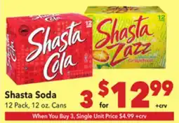 Vallarta Supermarkets Shasta Soda offer