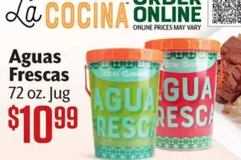 Vallarta Supermarkets Aguas Frescas offer