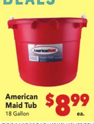 Vallarta Supermarkets American Maid Tub offer