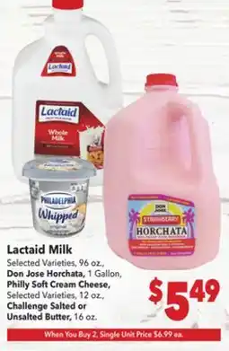 Vallarta Supermarkets Lactaid Milk offer