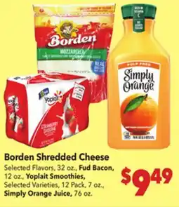 Vallarta Supermarkets Borden Shredded Cheese offer