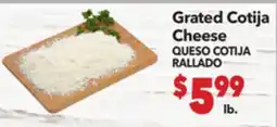 Vallarta Supermarkets Grated Cotija Cheese / QUESO COTIJA RALLADO offer