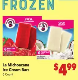 Vallarta Supermarkets La Michoacana Ice Cream Bars offer