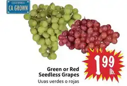 Foodmaxx Green or Red Seedless Grapes offer