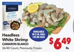 Vallarta Supermarkets Headless White Shrimp / CAMARON BLANCO offer