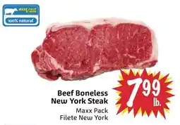 Foodmaxx Beef Boneless New York Steak offer