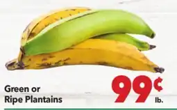 Vallarta Supermarkets Green or Ripe Plantains offer