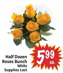 Foodmaxx Half Dozen Roses Bunch offer