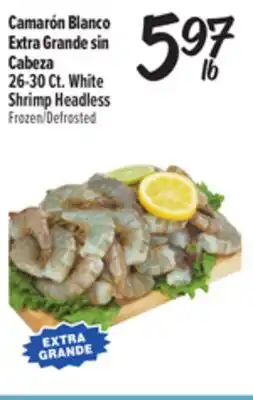 El Super Fresh 26-30 Ct. White Shrimp Headless offer