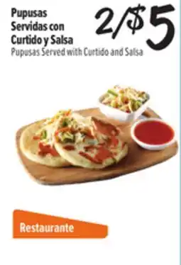 El Super Fresh Pupusas Served with Curtido and Salsa offer