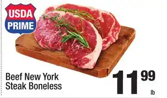 Super King Markets Beef New York Steak Boneless offer