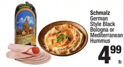 Super King Markets Schmalz German Style Black Bologna or Mediterranean Hummus offer