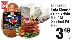 Super King Markets Domestic Feta Cheese or Serv-Rite Bar'M Smoked Pit Ham offer