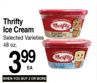 Superior Grocers Thrifty Ice Cream offer
