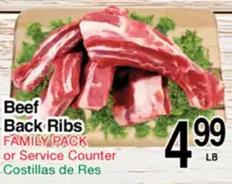 Superior Grocers Beef Back Ribs offer