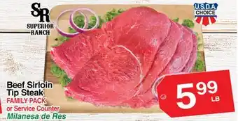 Superior Grocers Beef Sirloin Tip Steak offer