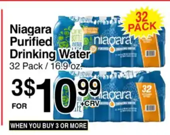 Superior Grocers Niagara Purified Drinking Water offer