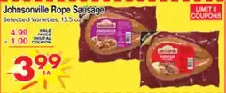 Superior Grocers Johnsonville Rope Sausage offer