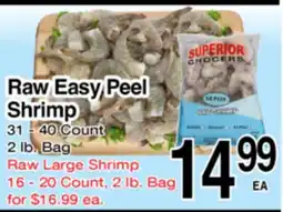 Superior Grocers Raw Easy Peel Shrimp offer