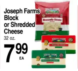 Superior Grocers Joseph Farms Block or Shredded Cheese offer