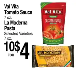 Superior Grocers Val Vita Tomato Sauce 7 oz. La Moderna Pasta offer
