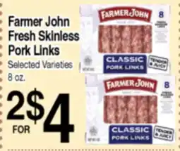 Superior Grocers Farmer John Fresh Skinless Pork Links offer