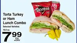 Superior Grocers Torta Turkey or Ham Lunch Combo offer