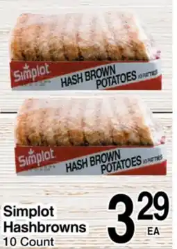 Superior Grocers Simplot Hashbrowns offer