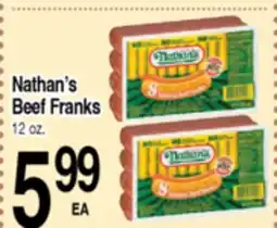 Superior Grocers Nathan's Beef Franks offer