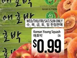 Hmart Korean Young Squash offer